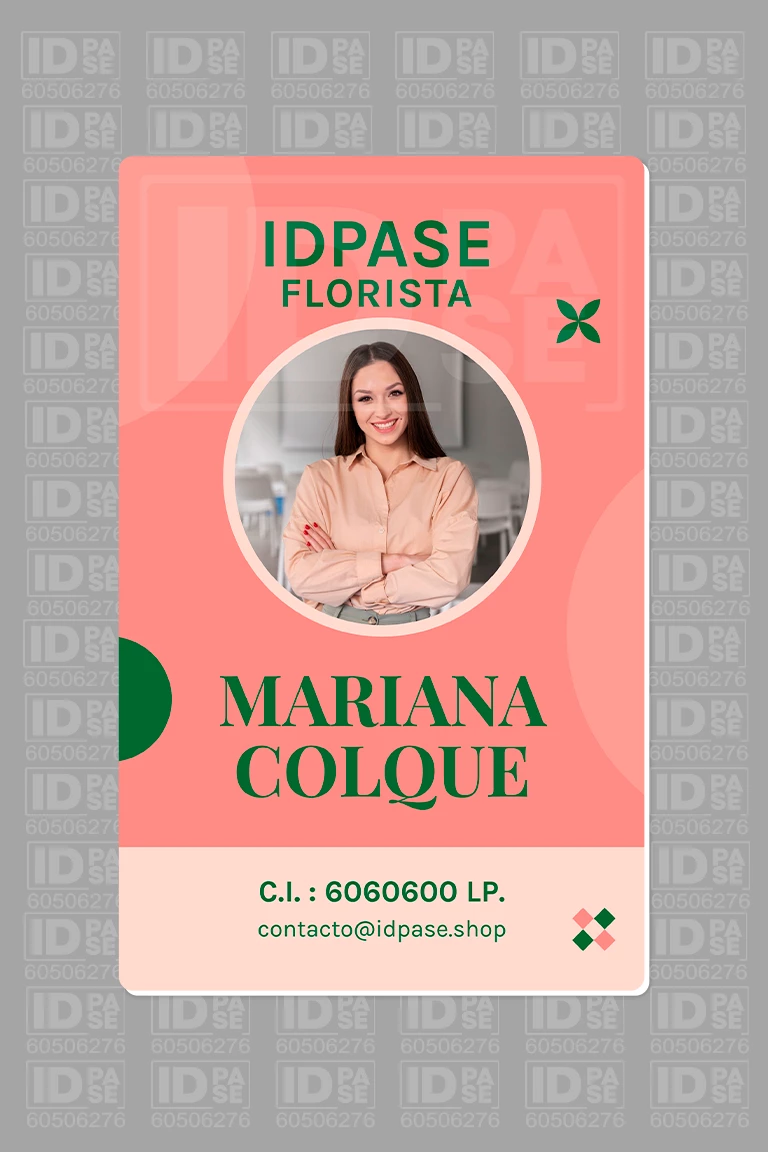 Credenciales PVC para Floristerías y Servicios de Arreglos Florales: